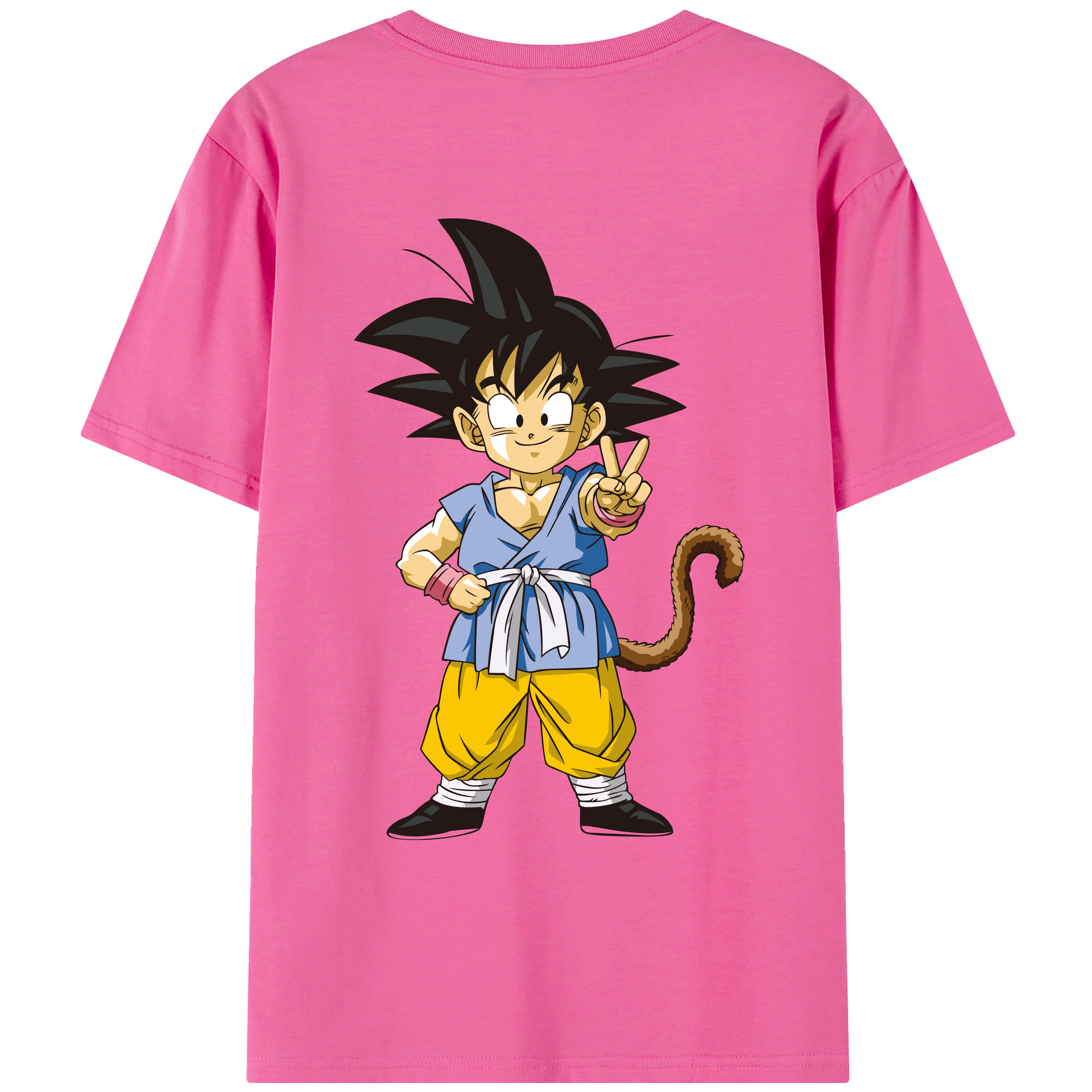 （画像用） ドラゴンボール 孫悟空（そん ごくう）Son Goku カカロット DRAGON BALL Kakarotto レディース半袖Tシャツ(バックプリント)